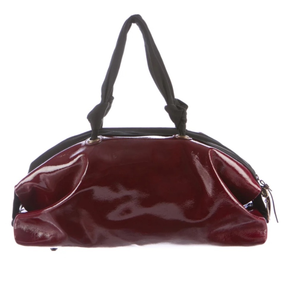 Lanvin patent leather bowler tote shoulder bag - Picture 2 of 7